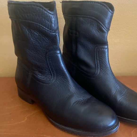 frye moto ankle cowboy boots womens size 7 - Picture 2 of 9